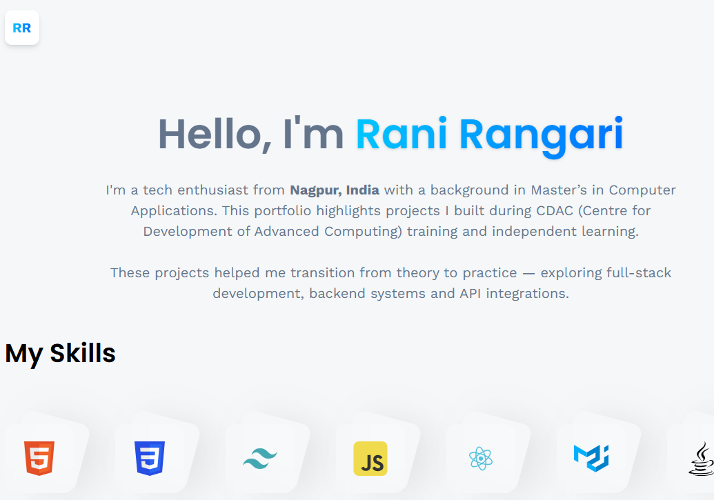 CDAC Bootcamp Portfolio