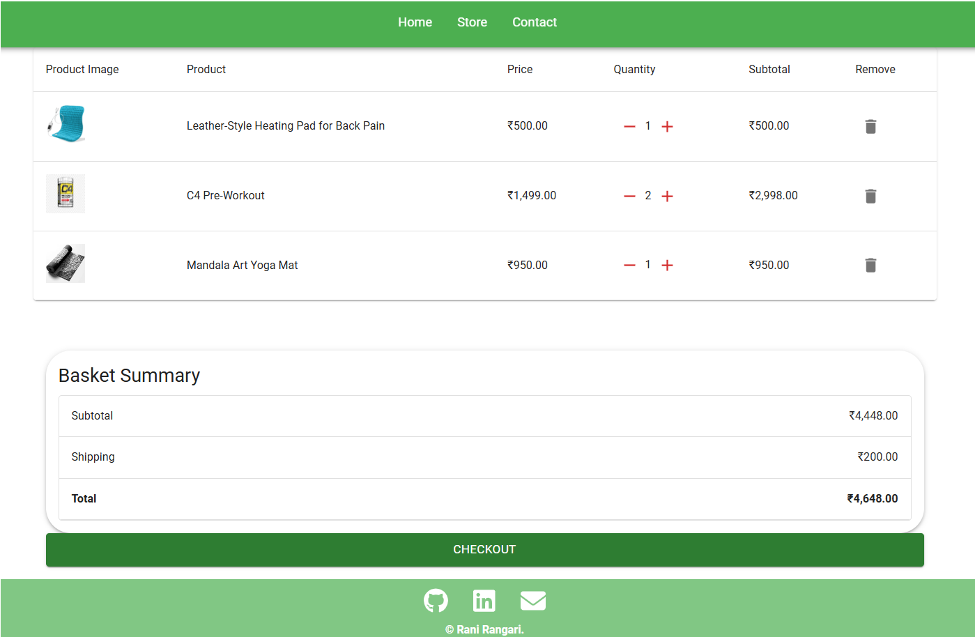 Ecommerce CRUD App preview 4