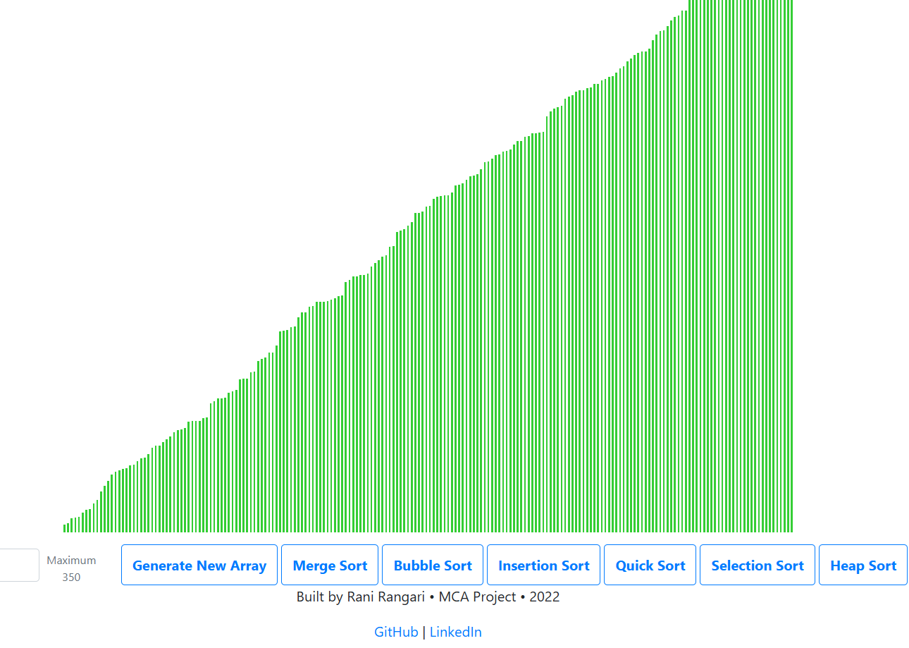 Sorting Visualizer preview 2