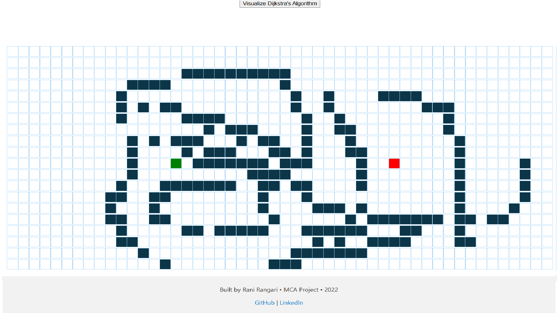 Dijikstra Visualizer preview 1